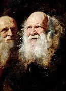 Peter Paul Rubens Study Heads of an Old Man Spain oil painting artist